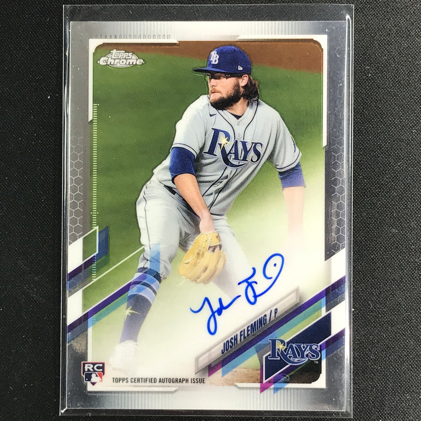 2021 Topps Chrome Josh Fleming Rookie Autographs Base No Jf A