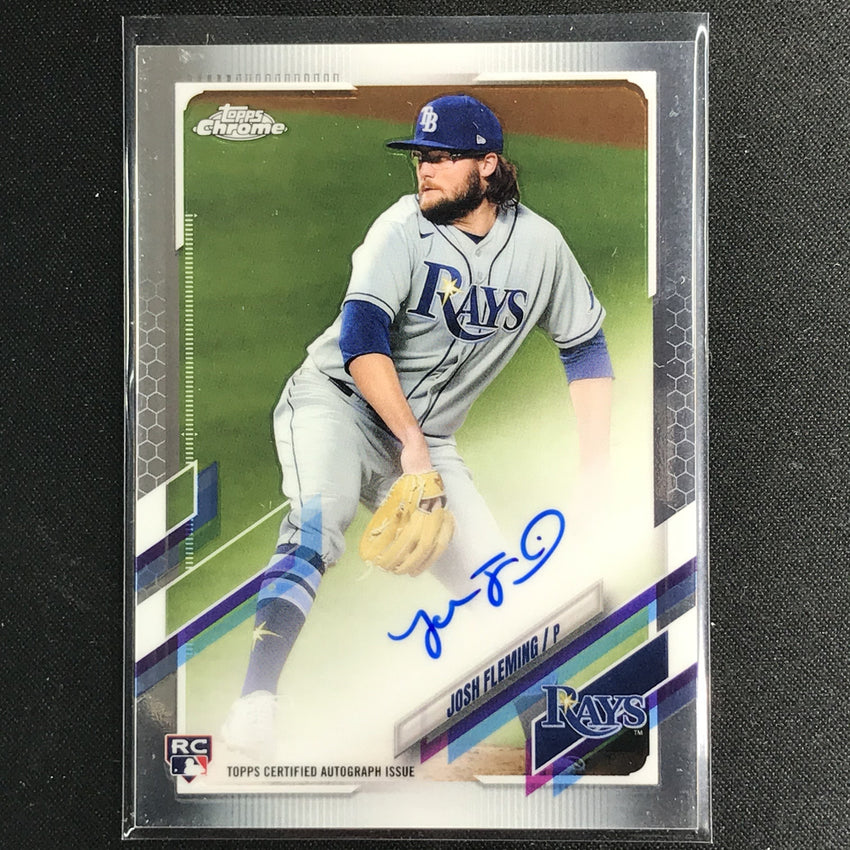 2021 Topps Chrome Josh Fleming Rookie Autographs Base No Jf B