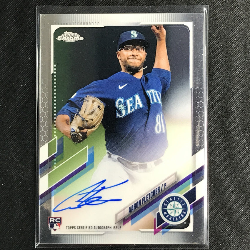2021 Topps Chrome Aaron Fletcher Rookie Autographs Base No Af
