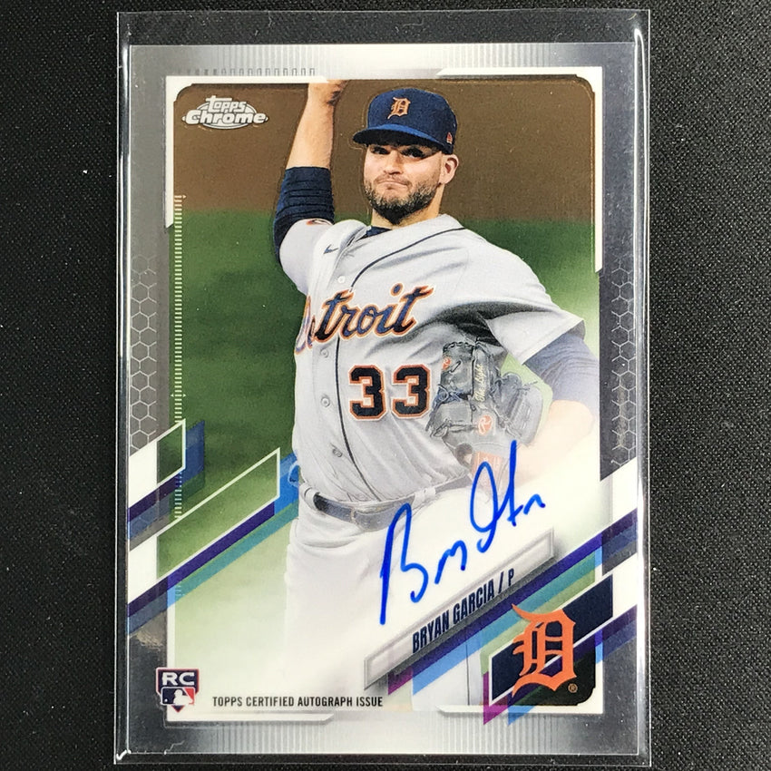 2021 Topps Chrome Bryan Garcia Rookie Autographs Base No Bg A