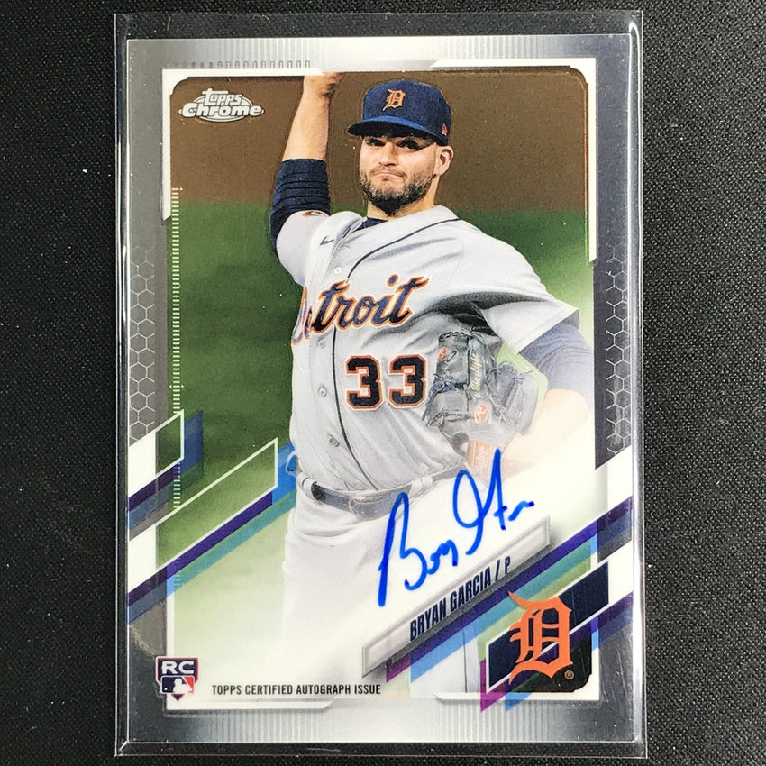 2021 Topps Chrome Bryan Garcia Rookie Autographs Base No Bg B