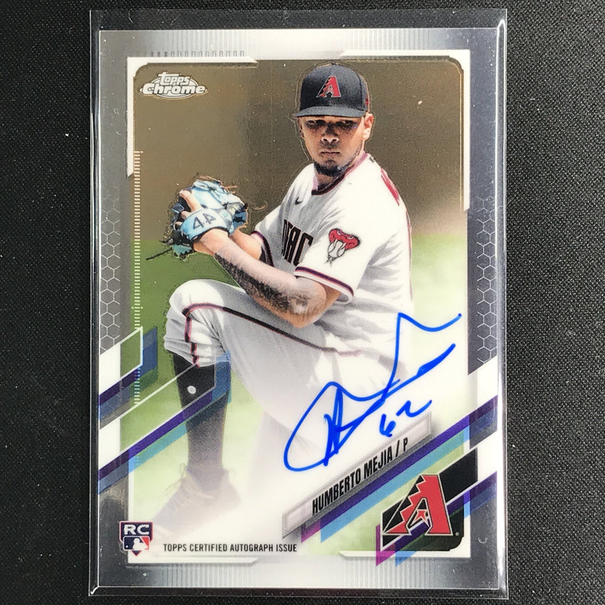 2021 Topps Chrome Humberto Mejia Rookie Autographs Base No Hm
