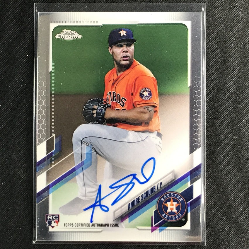 2021 Topps Chrome Andre Scrubb Rookie Autographs Base No As B
