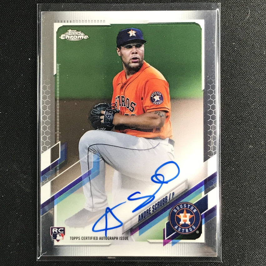 2021 Topps Chrome Andre Scrubb Rookie Autographs Base No As C