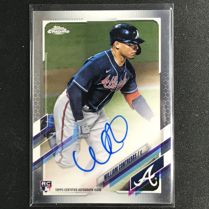 2021 Topps Chrome William Contreras Rookie Autographs Base No Wc