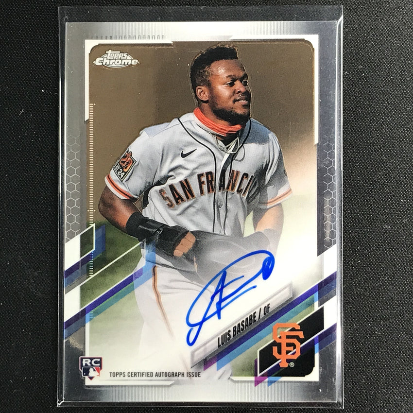 2021 Topps Chrome Luis Basabe Rookie Autographs Base No Lb B