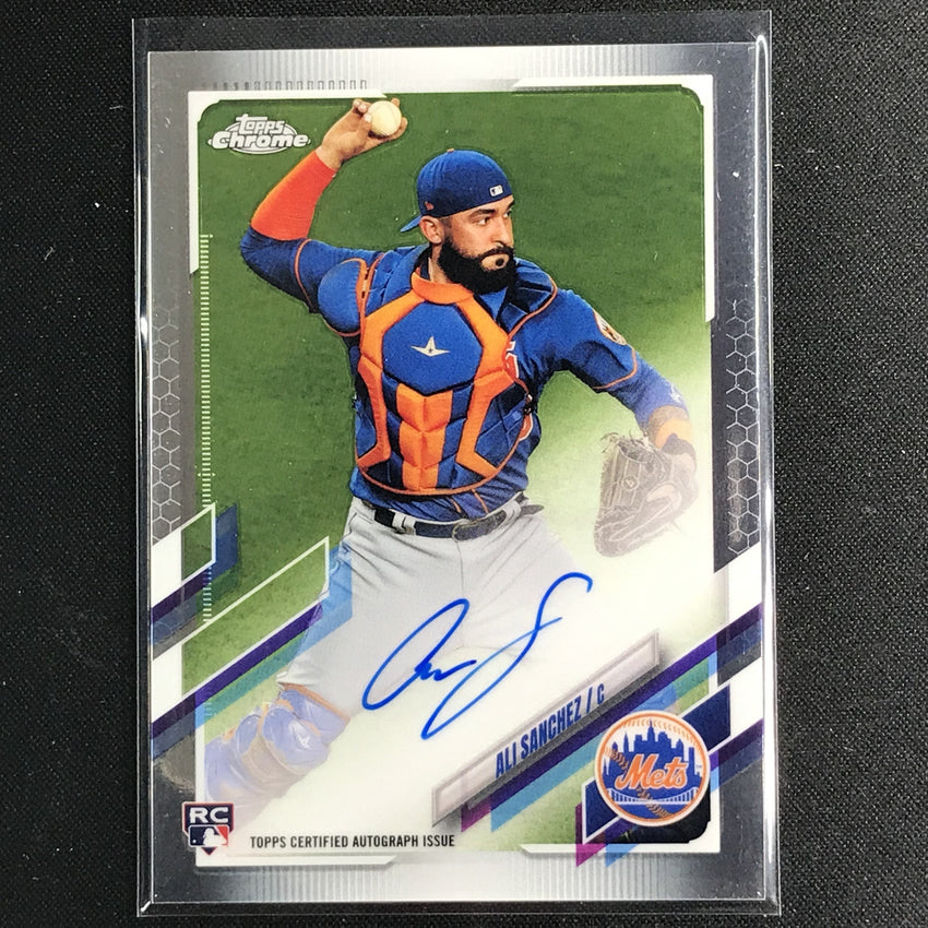 2021 Topps Chrome Ali Sanchez Rookie Autographs Base No As