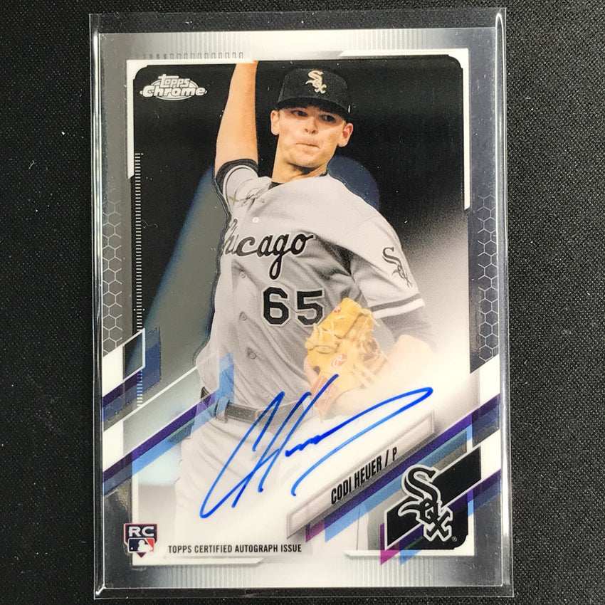 2021 Topps Chrome Codi Heuer Rookie Autographs Base No Ch B