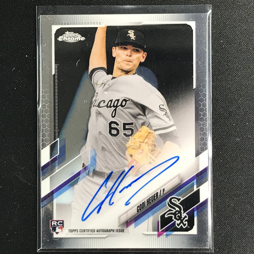 2021 Topps Chrome Codi Heuer Rookie Autographs Base No Ch C