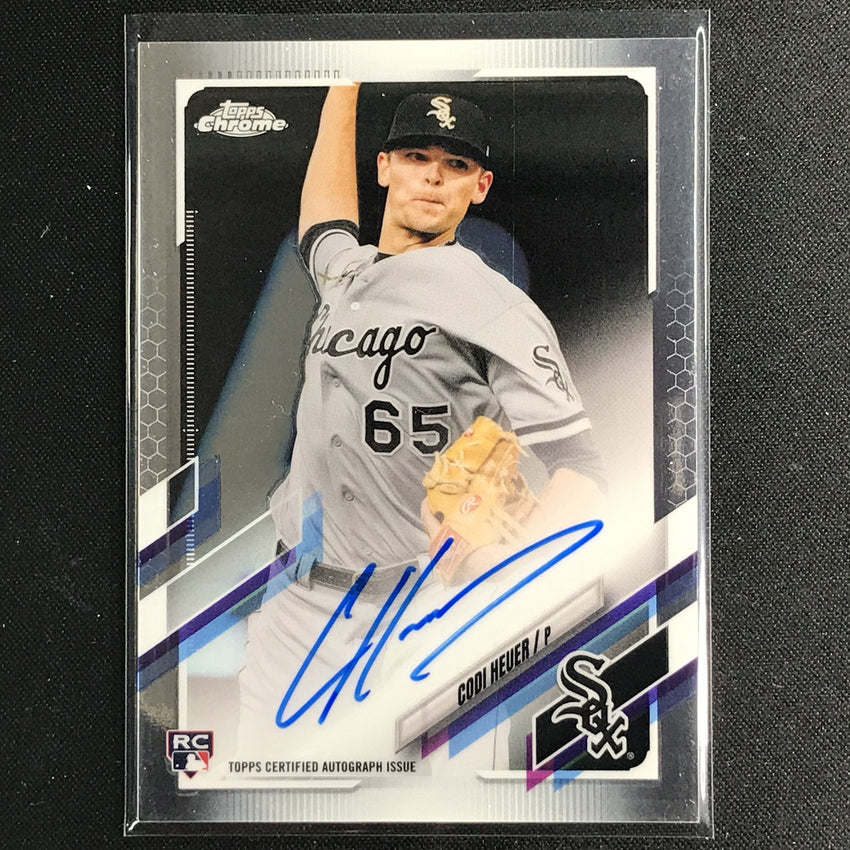 2021 Topps Chrome Codi Heuer Rookie Autographs Base No Ch D