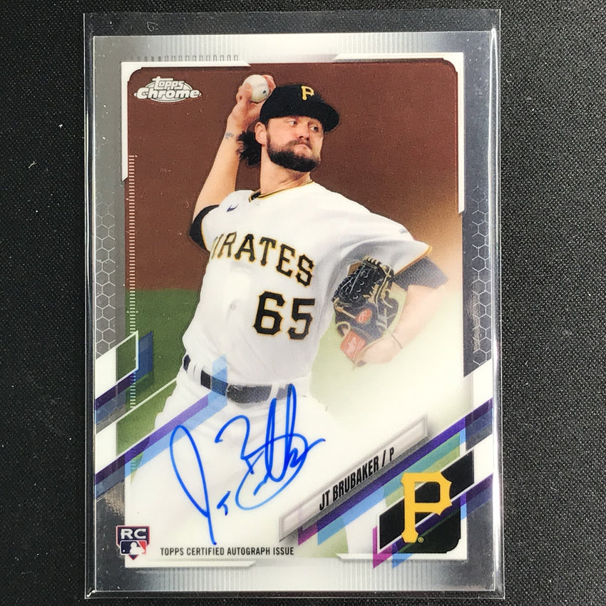 2021 Topps Chrome Jt Brubaker Rookie Autographs Base No Jtb B