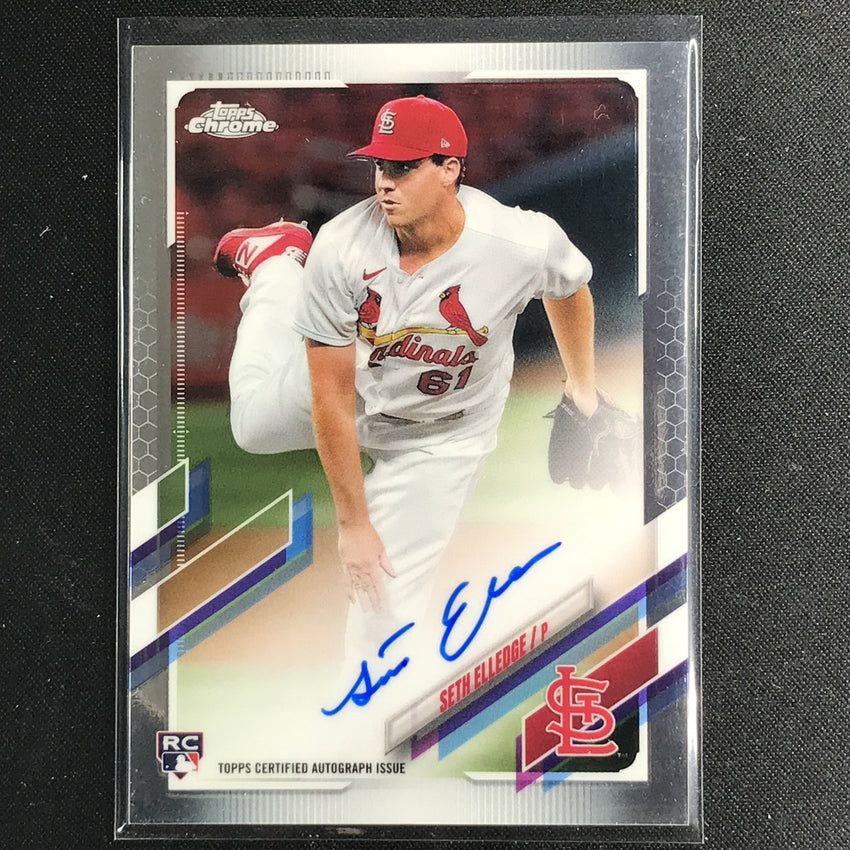 2021 Topps Chrome Seth Elledge Rookie Autographs Base No Sel B
