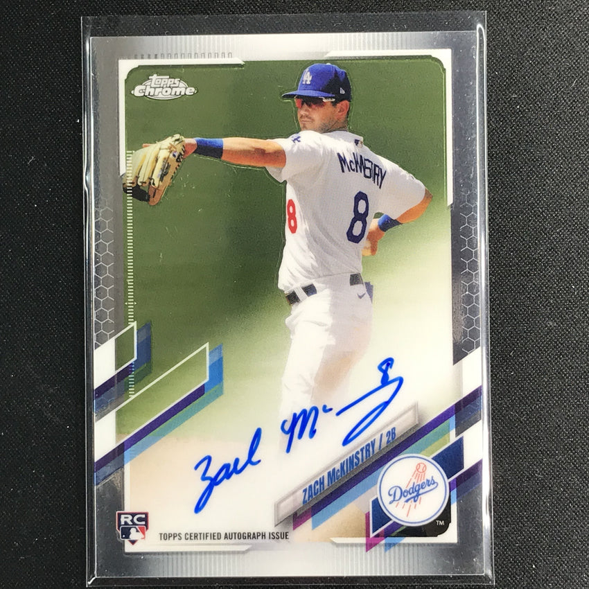 2021 Topps Chrome Zach Mckinstry Rookie Autographs Base No Zm C