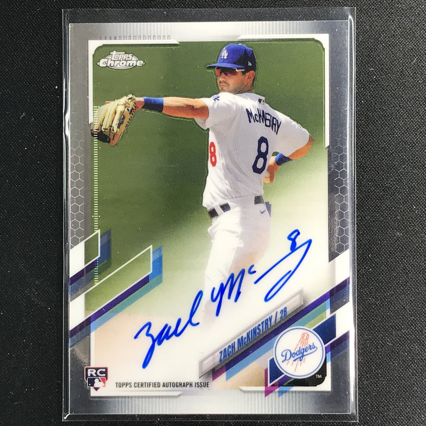 2021 Topps Chrome Zach Mckinstry Rookie Autographs Base No Zm D