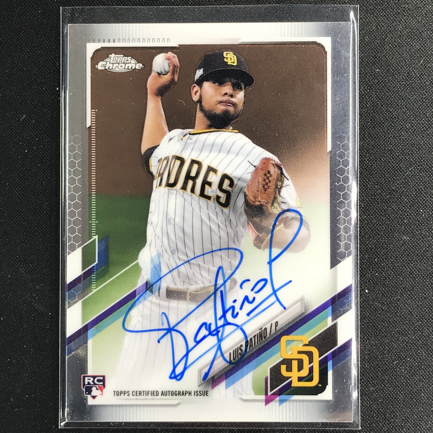 2021 Topps Chrome Luis Patino Rookie Autographs Base No Lp B