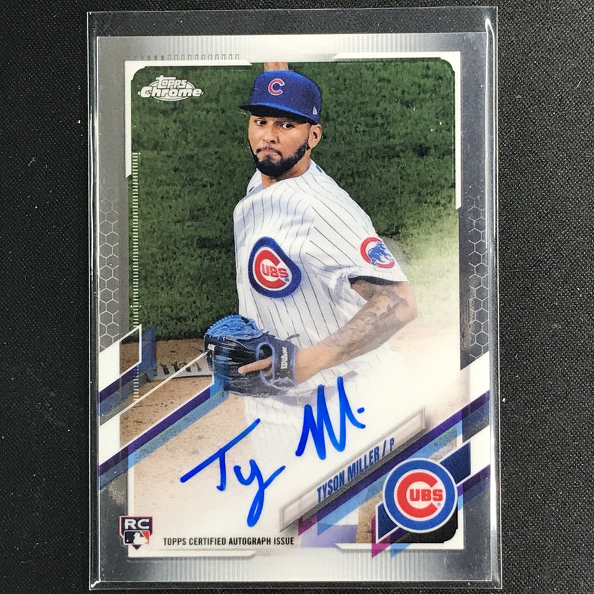 2021 Topps Chrome Tyson Miller Rookie Autographs Base No Tmi