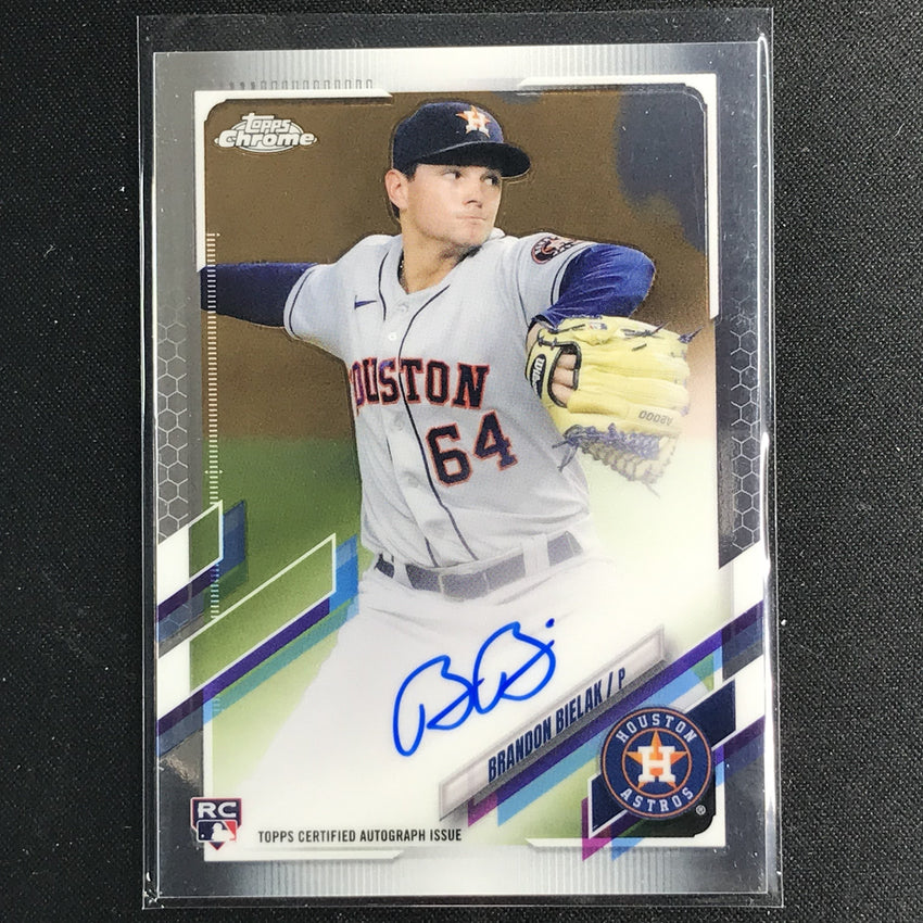 2021 Topps Chrome Brandon Bielak Rookie Autographs Base No Bbi A