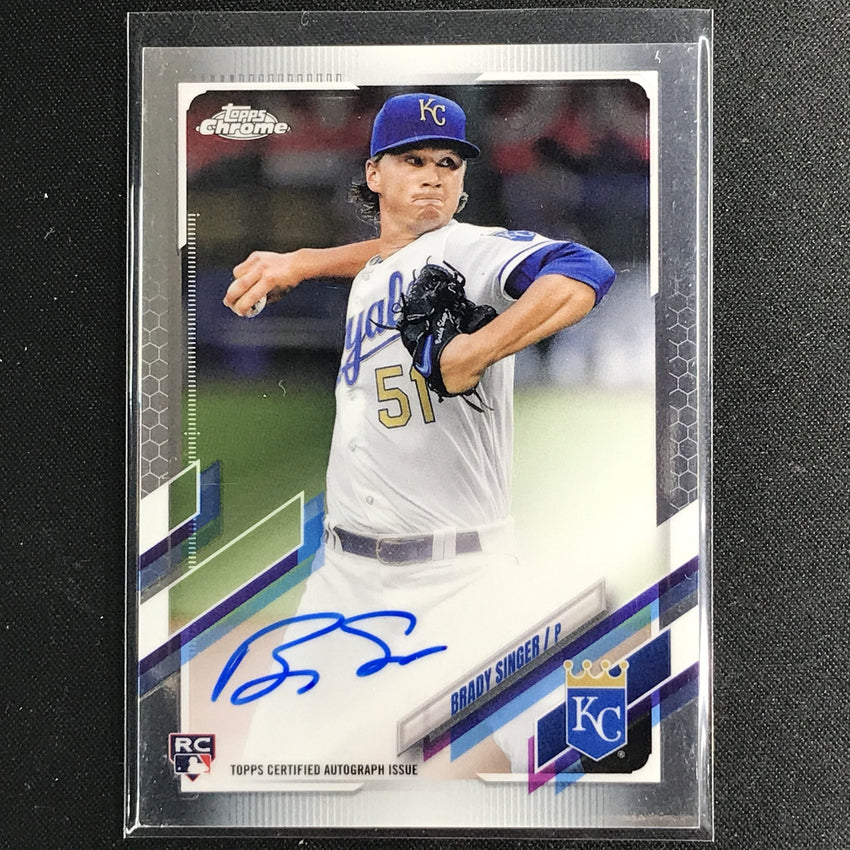 2021 Topps Chrome Brady Singer Rookie Autographs Base No Bs