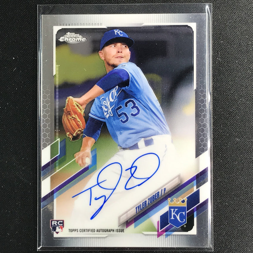 2021 Topps Chrome Tyler Zuber Rookie Autographs Base No Tz