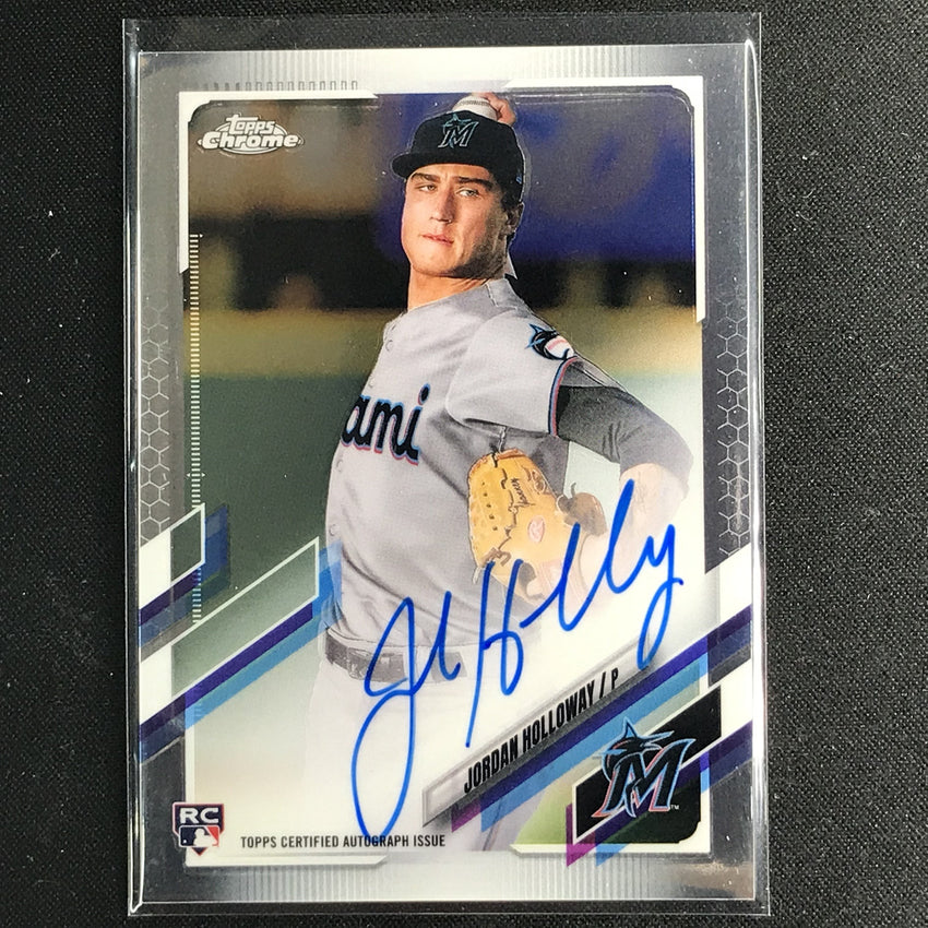 2021 Topps Chrome Jordan Holloway Rookie Autographs Base No Jho A
