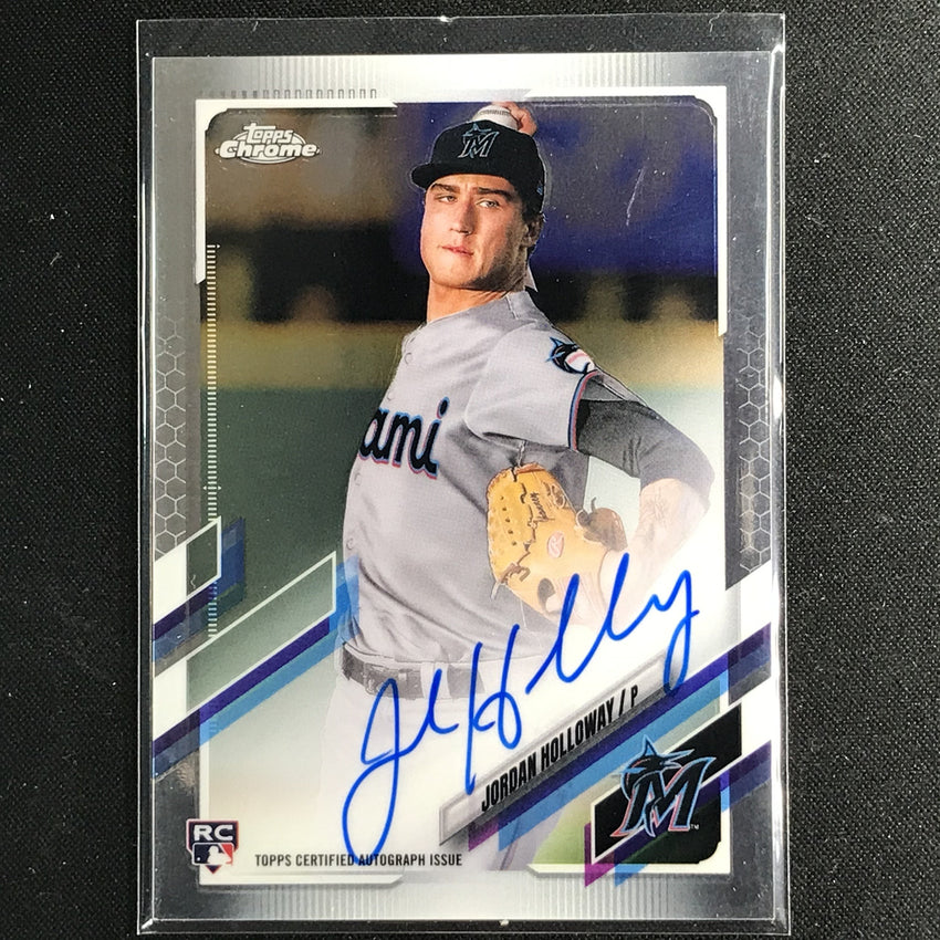 2021 Topps Chrome Jordan Holloway Rookie Autographs Base No Jho C