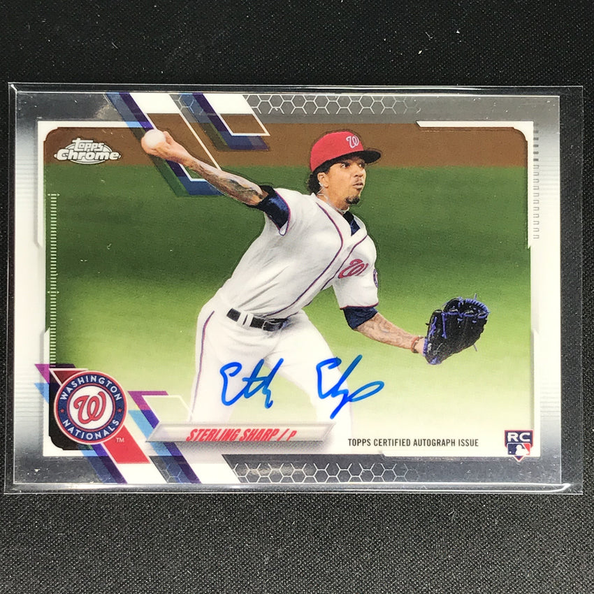 2021 Topps Chrome STERLING SHARP Rookie Autographs Base #SSH (A)