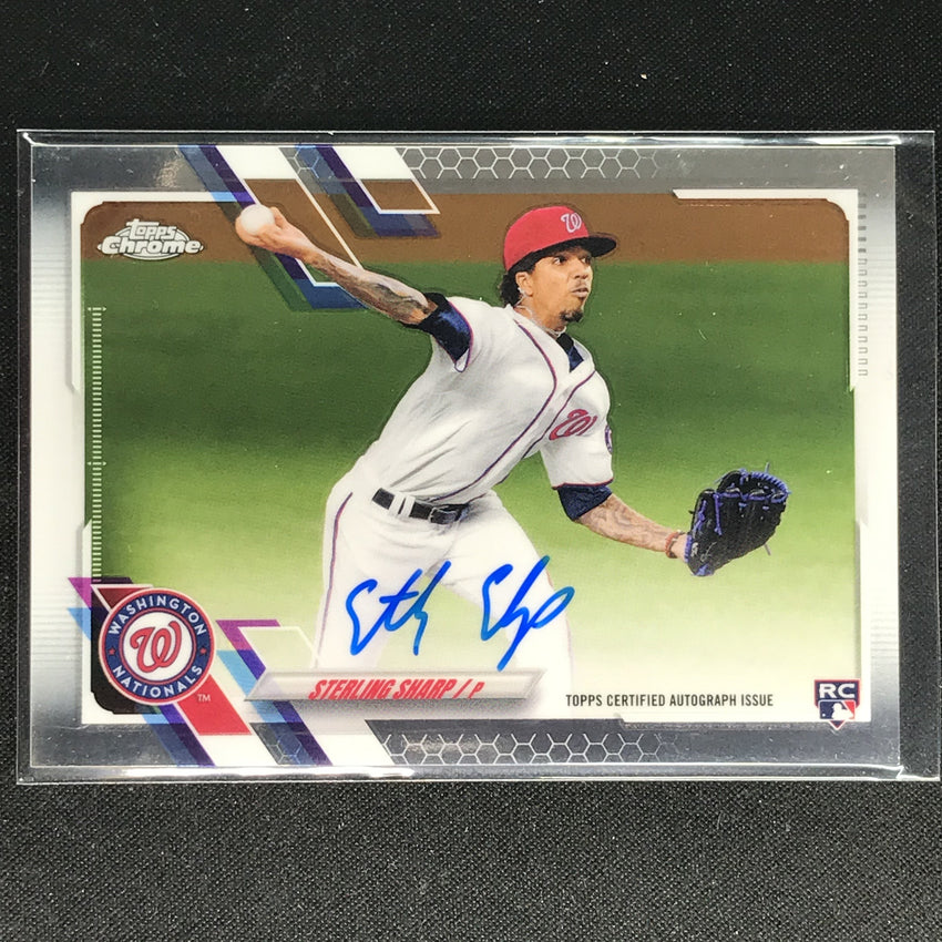 2021 Topps Chrome Sterling Sharp Rookie Autographs Base No Ssh B