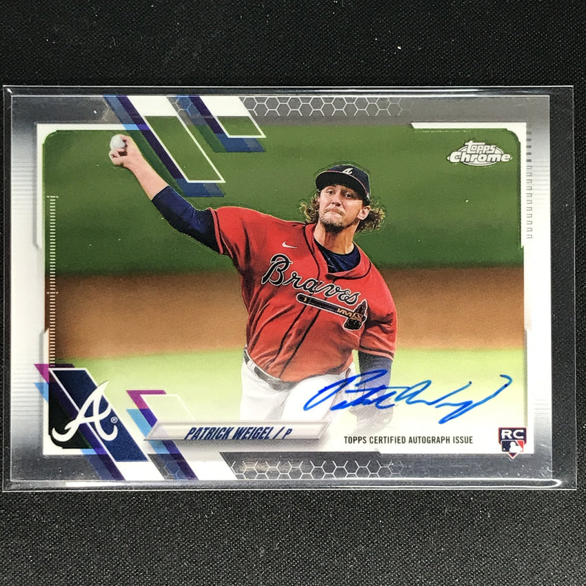 2021 Topps Chrome Patrick Weigel Rookie Autographs Base No Pw A