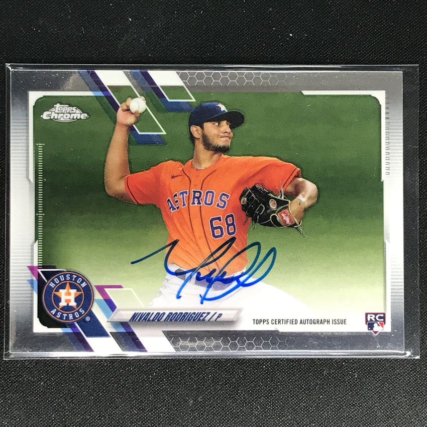 2021 Topps Chrome Nivaldo Rodriguez Rookie Autographs Base No Nr A