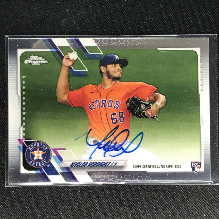 2021 Topps Chrome Nivaldo Rodriguez Rookie Autographs Base No Nr E