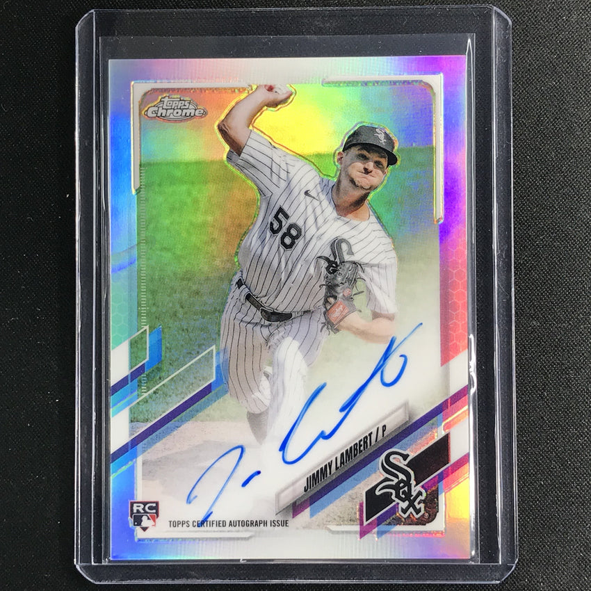 2021 Topps Chrome Jimmy Lambert Rookie Autographs Refractor 434/499