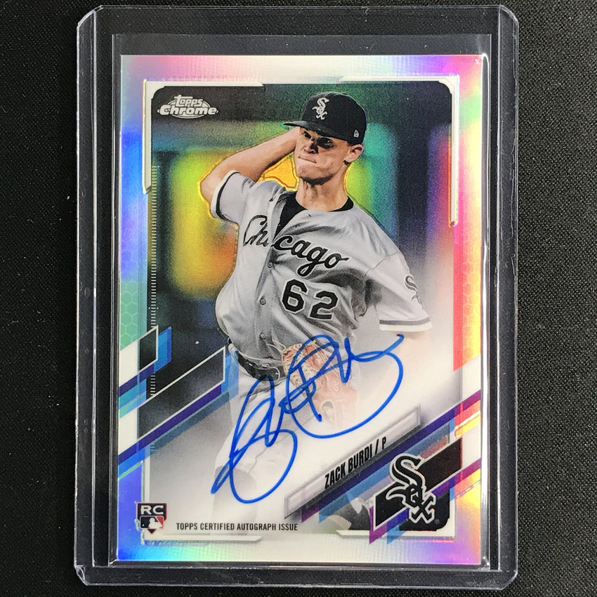 2021 Topps Chrome Zack Burdi Rookie Autographs Refractor 129/499