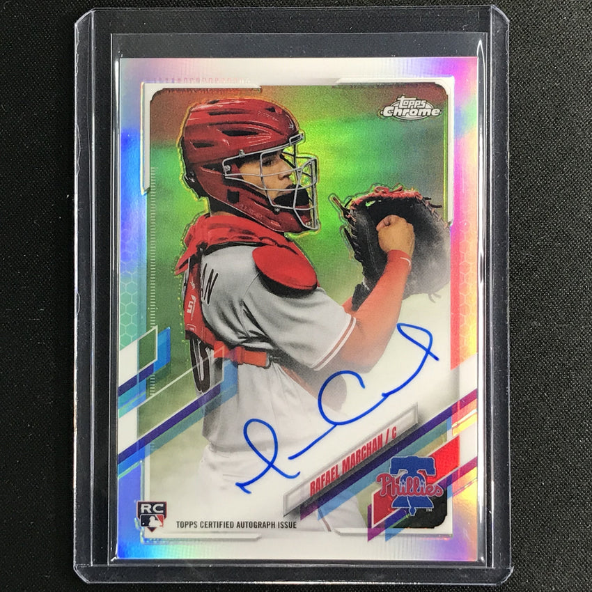 2021 Topps Chrome Rafael Marchan Rookie Autographs Refractor 464/499