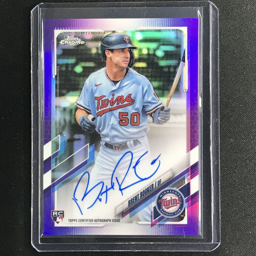 2021 Topps Chrome Brent Rooker Rookie Autographs Purple 169/250