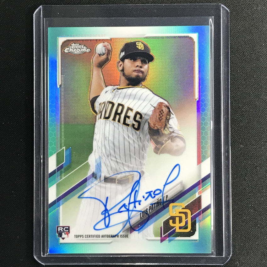 2021 Topps Chrome Luis Patino Rookie Autographs Aqua 54/199