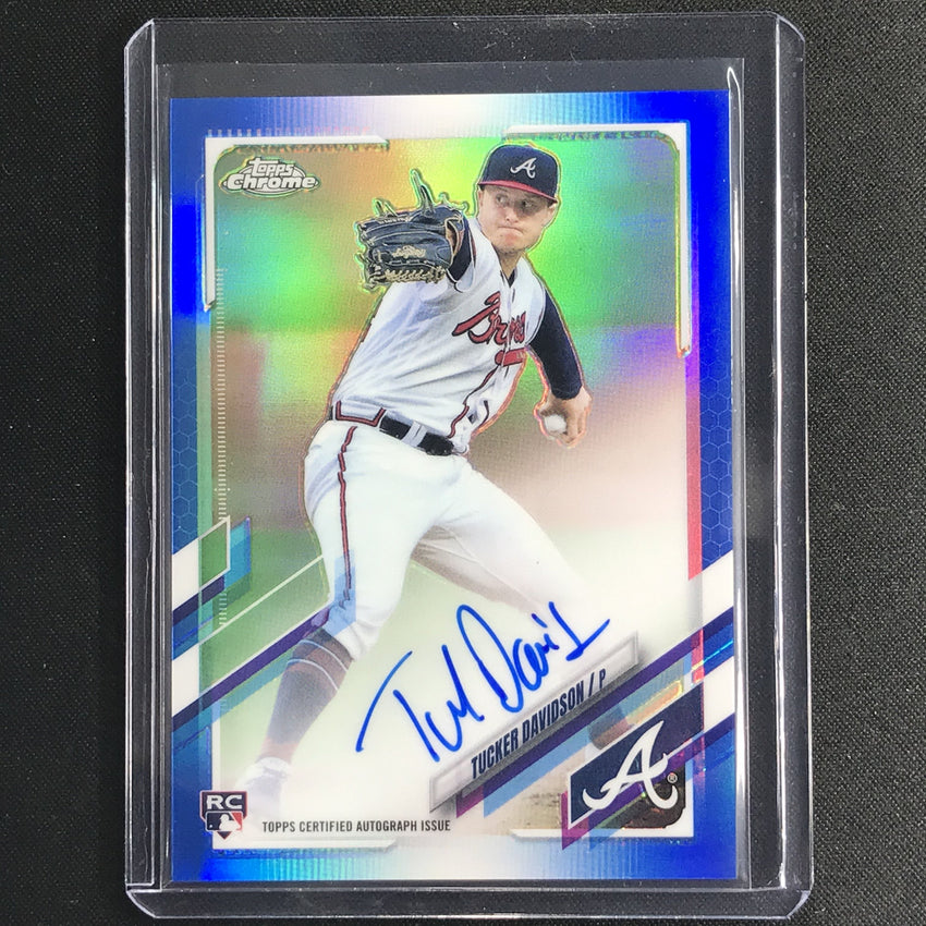 2021 Topps Chrome Tucker Davidson Rookie Autographs Blue 64/150