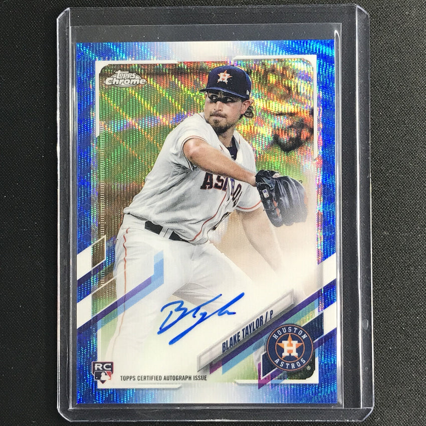 2021 Topps Chrome Blake Taylor Rookie Autographs Blue Wave 84/150