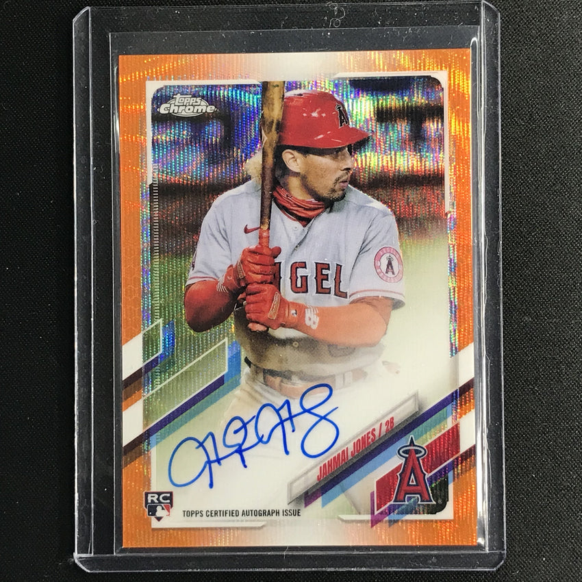 2021 Topps Chrome Jahmai Jones Rookie Autographs Orange Wave 22/25