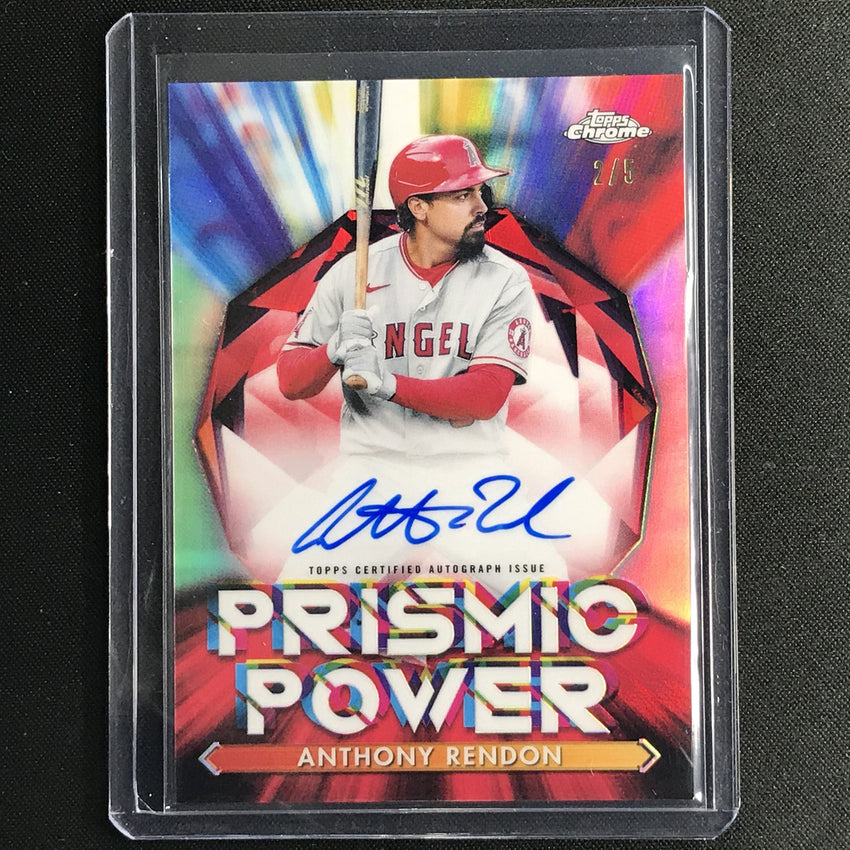 2021 Topps Chrome Anthony Rendon Prismic Power Autographs Red 2/5