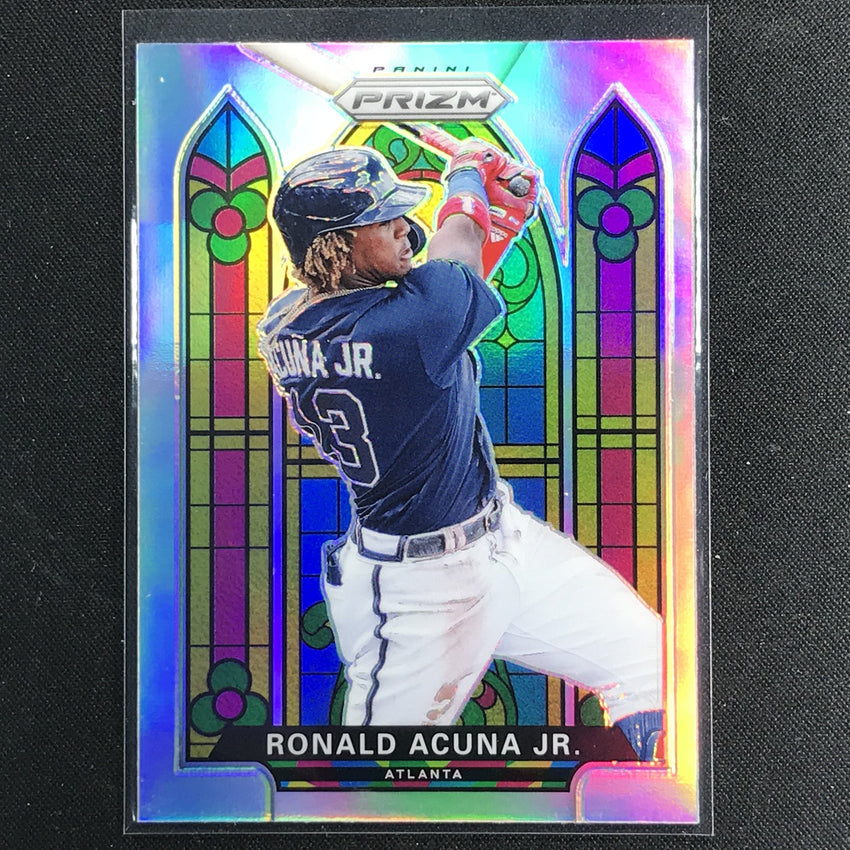 2021 Prizm Ronald Acuna Jr. Stained Glass Silver Sp No 4