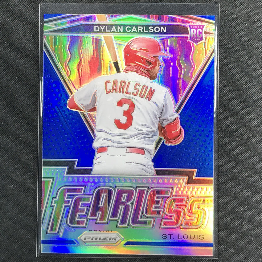 2021 Prizm Dylan Carlson Fearless Rookie Blue No 3