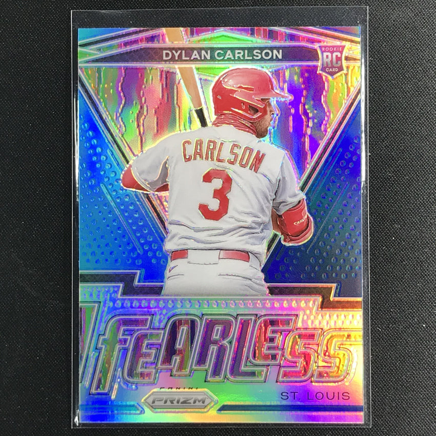 2021 Prizm Dylan Carlson Fearless Rookie Navy Blue-carolina Blue No 3