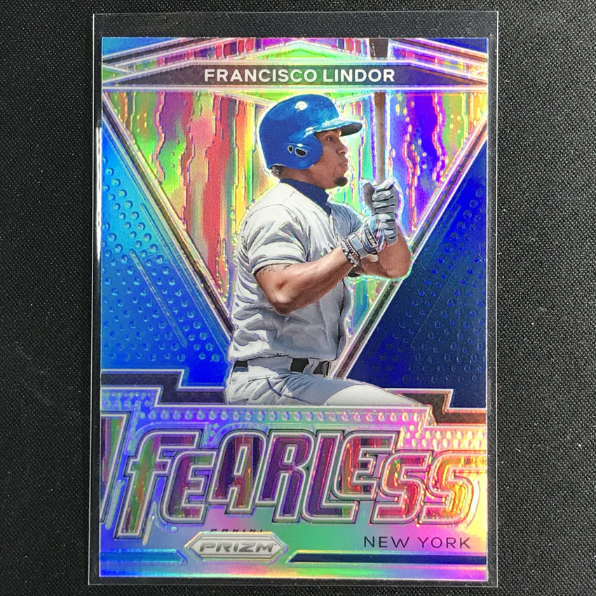 2021 Prizm Francisco Lindor Fearless Navy Blue-carolina Blue No 6