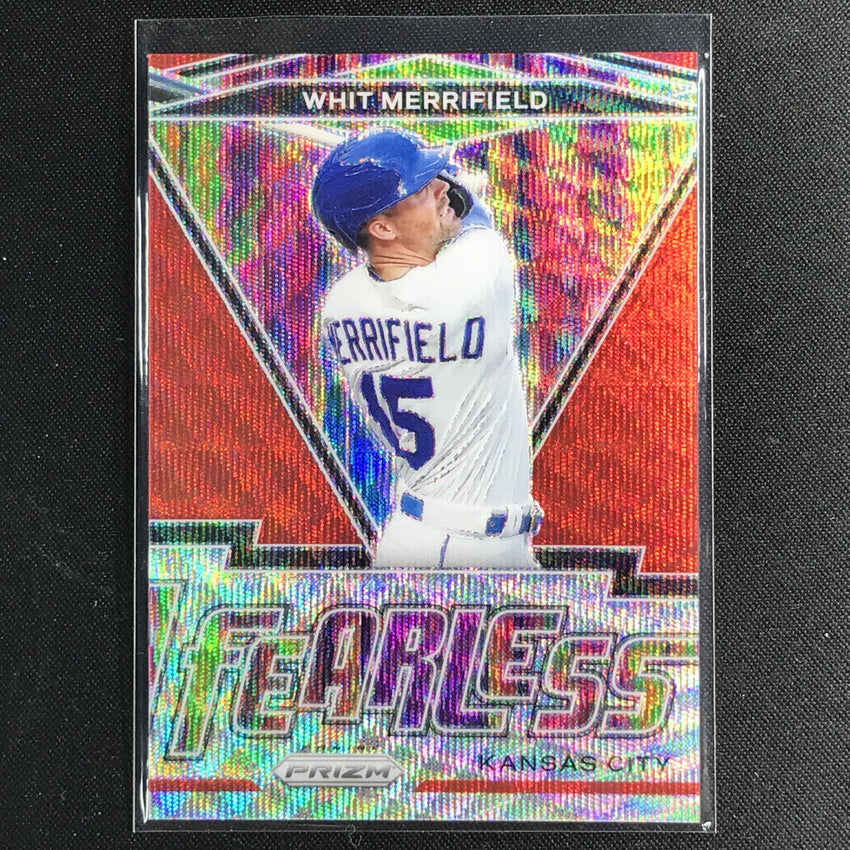 2021 Prizm Whit Merrifield Fearless Red Wave 72/99