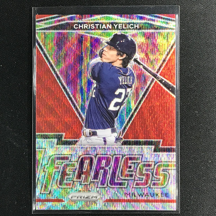 2021 Prizm Christian Yelich Fearless Red Wave 61/99