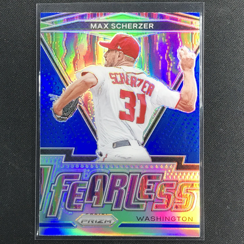 2021 Prizm Max Scherzer Fearless Blue No 20