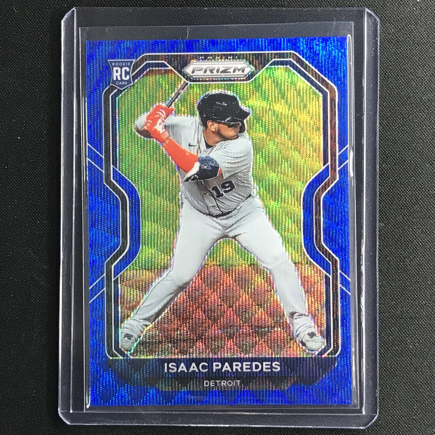 2021 Prizm ISAAC PAREDES Rookie Tier I Blue Wave 6/60