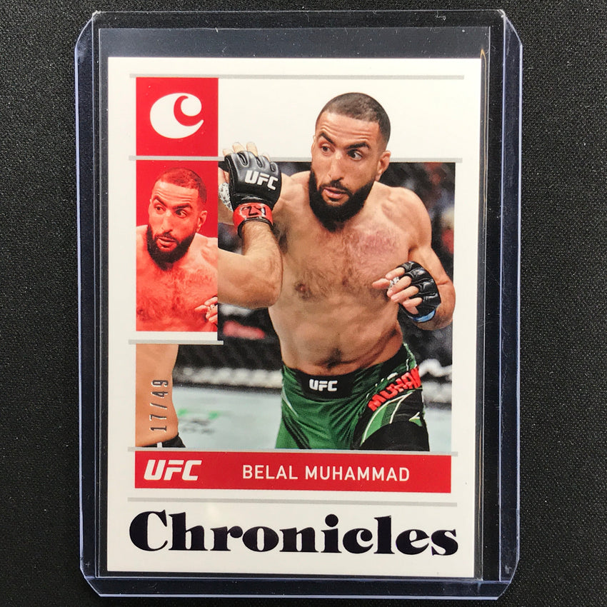 2022 Chronicles Belal Muhammad Chronicles Base Set Purple 17/49