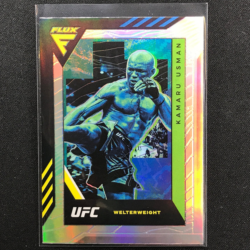 2022 Chronicles KAMARU USMAN Flux Silver Prizm #338