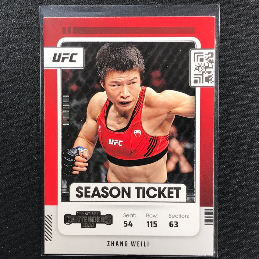 2022 Chronicles ZHANG WEILI Contenders Season Ticket Base #101